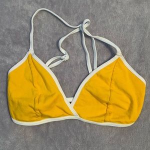 Forever 21 strappy yellow bralette